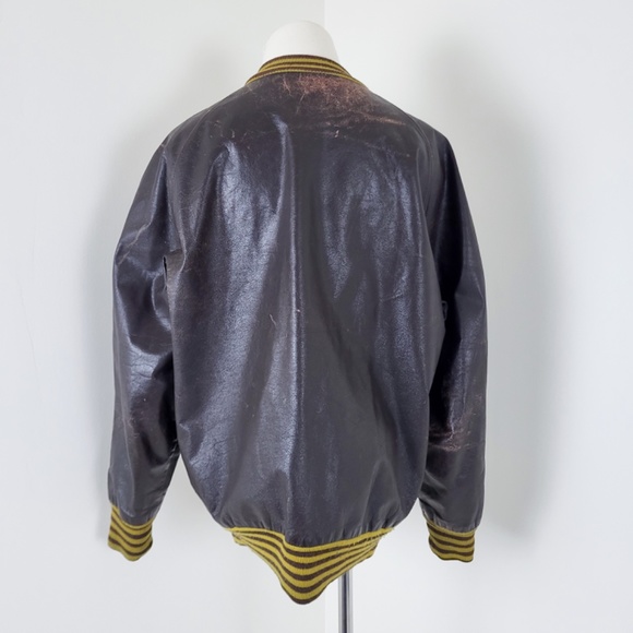 70's Manitoba Bison's varsity jacket hockey memorabilia coat bomber - Picture 9 of 13